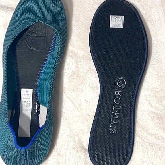 Rothy's Women's flat shoes "The Flat" size 9.5'' Color - Deep Emerald - Picture 8 of 14